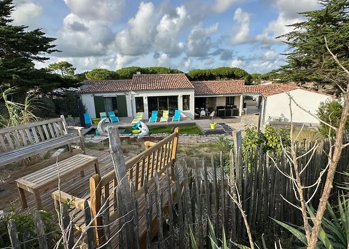 Au Pied De La Dune, 20m Plage, Spa, Plancha, 5ch * Le Bois-Plage-en-Re