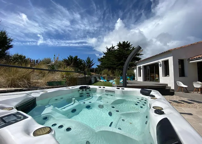 Au Pied De La Dune, 20m Plage, Spa, Plancha, 5ch Le Bois-Plage-en-Re